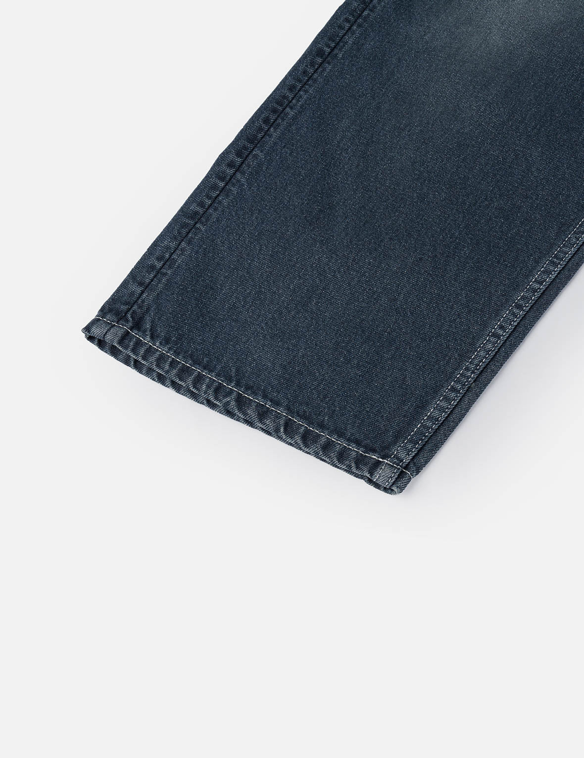 Distressed Seagull Print with Irregular Patches Loose Fit Denim Jeans