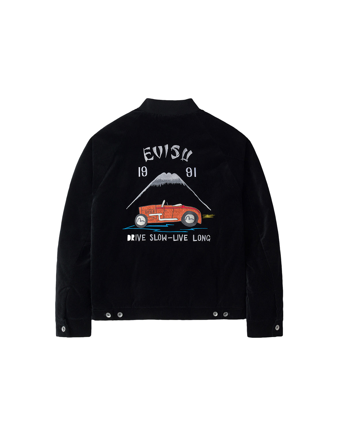 Vintage Velvet Regular Fit Padded Souvenir Jacket