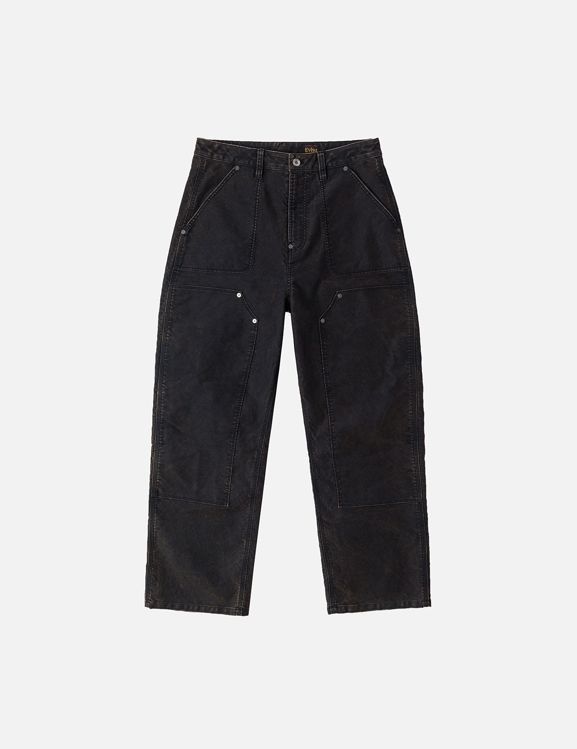 Seagull Print and Multi-Pocket Regular Fit Cargo Pants