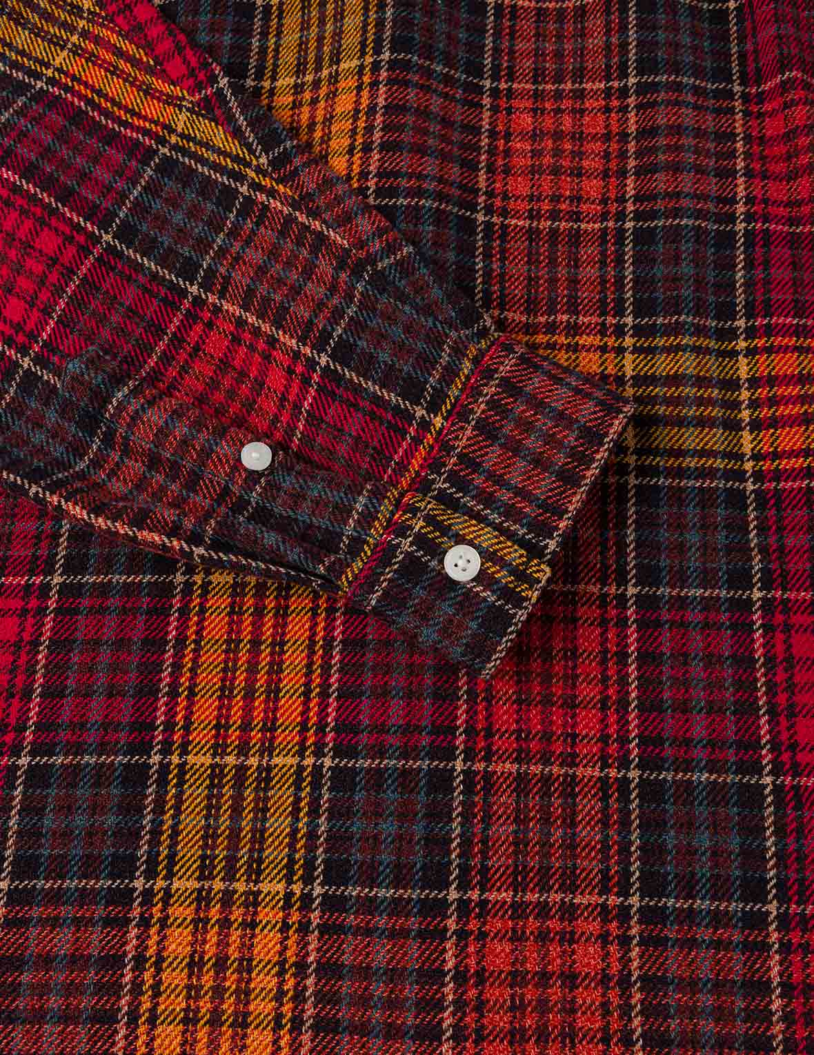 Seagull Print Regular Fit Flannel Check Shirt