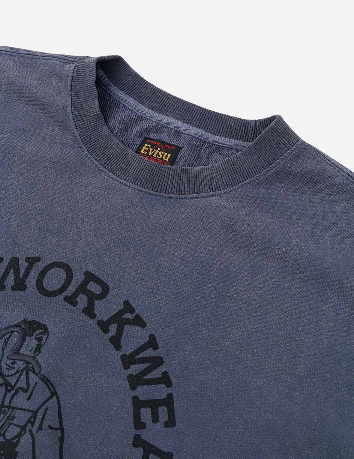 Bowling Workwear Print Relax Fit Sweatshirt