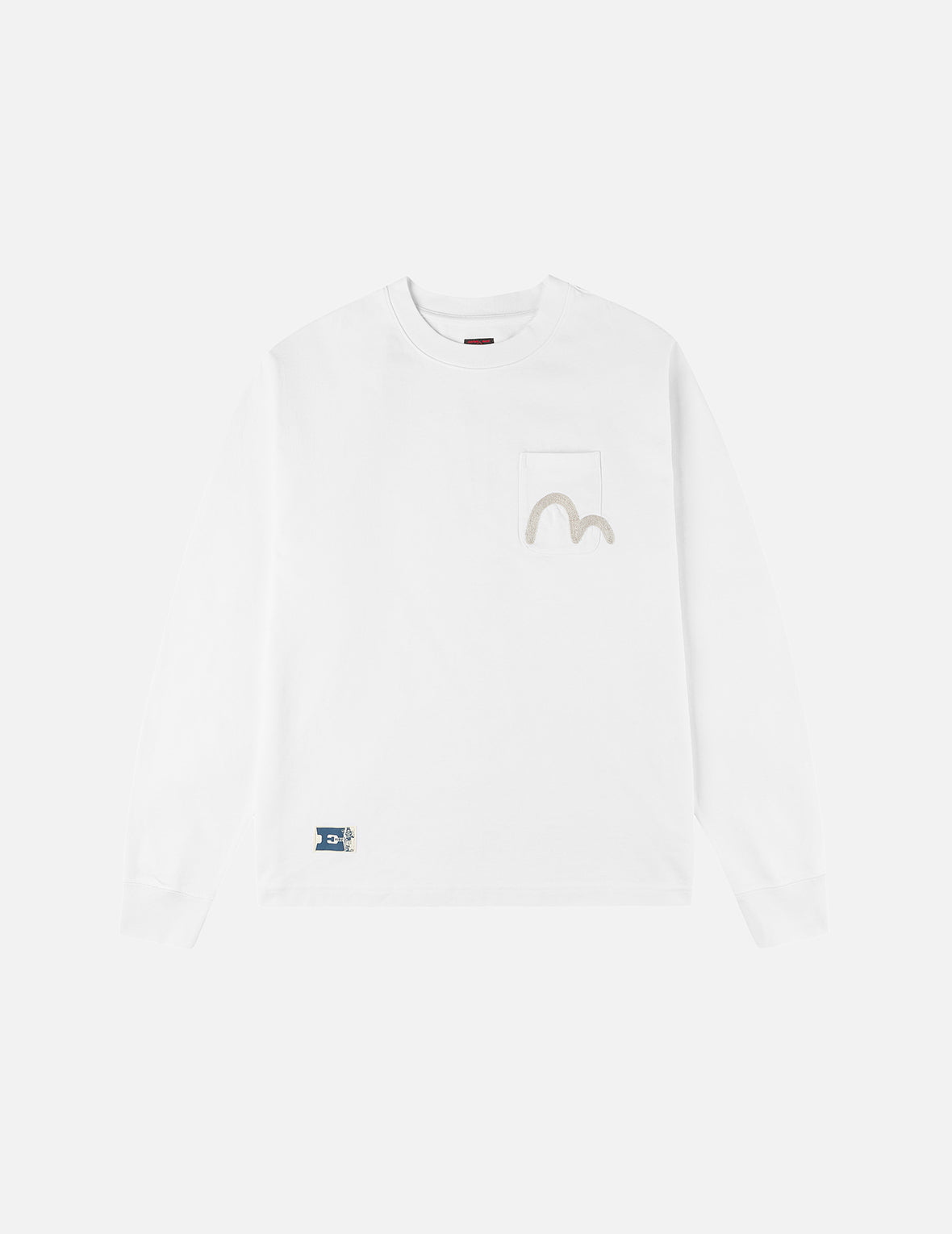 Seagull Embroidery Pocket Relax Fit Long-sleeve T-shirt