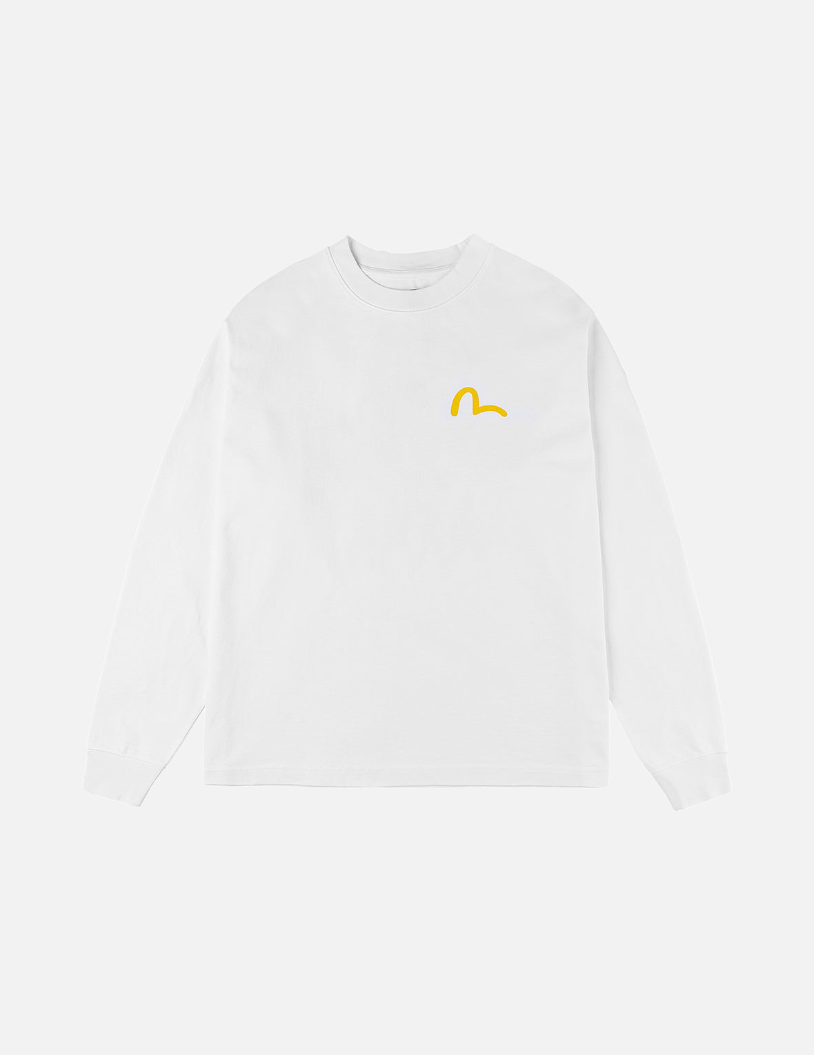 Seagull and Rubber Legs Print Relax Fit Long-sleeve T-shirt
