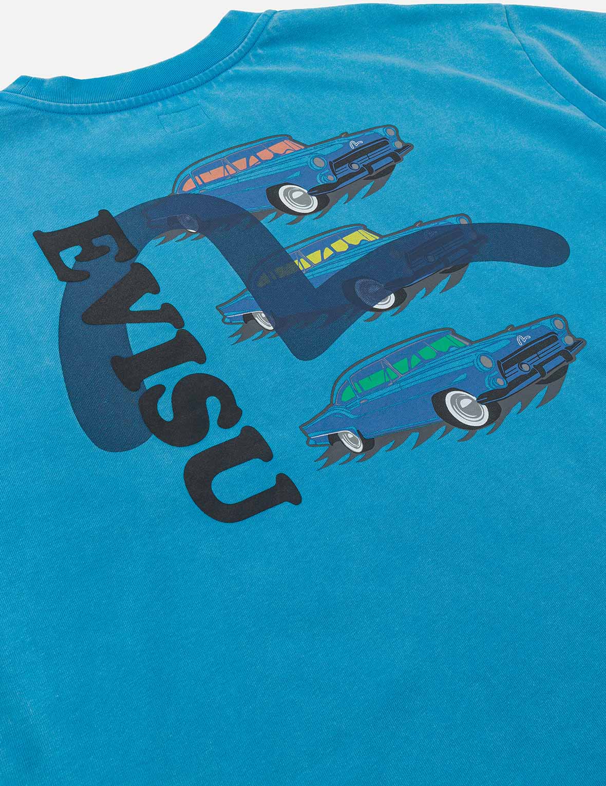 Classic 50s Cars Print Relax Fit Long-sleeve T-shirt