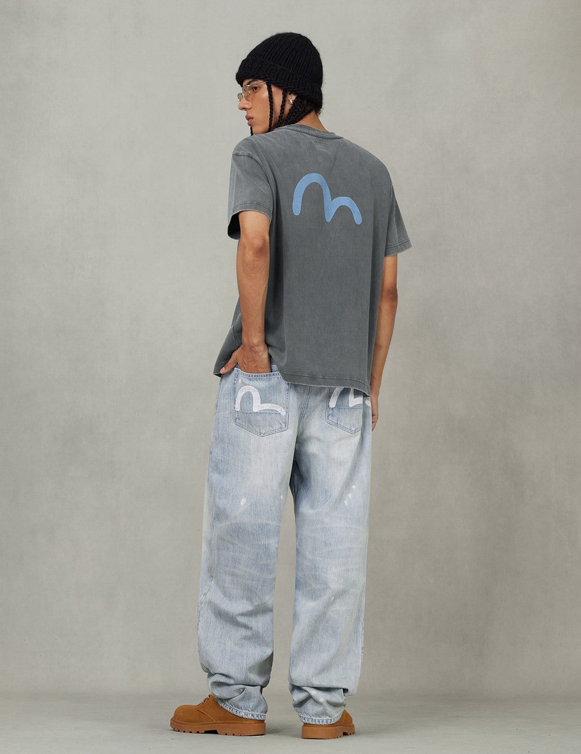 EVISU Archives Print Relax Fit T-shirt