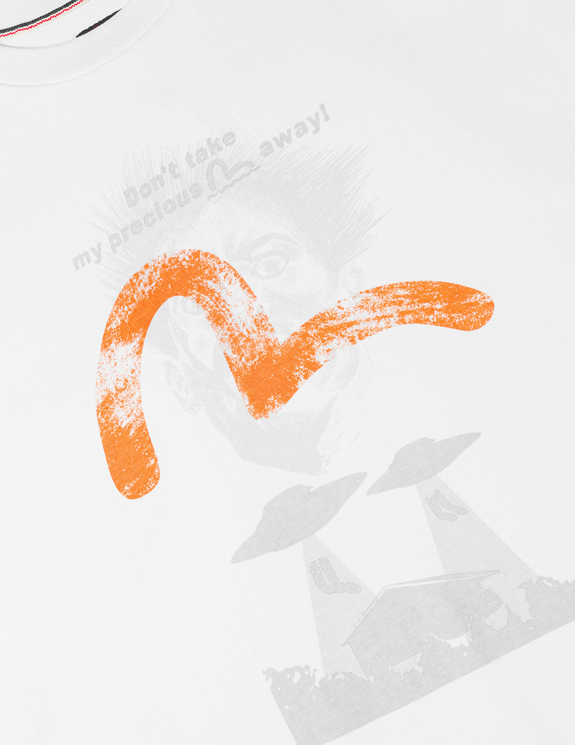 UFO Abduction Print Relax Fit T-shirt