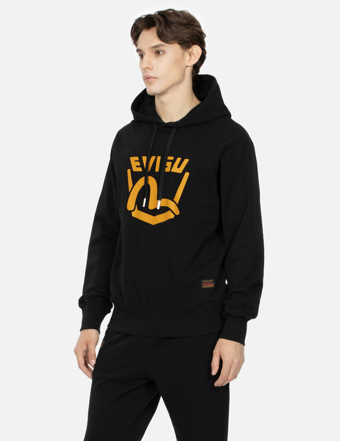 口袋式海鸥印花常规版型卫衣