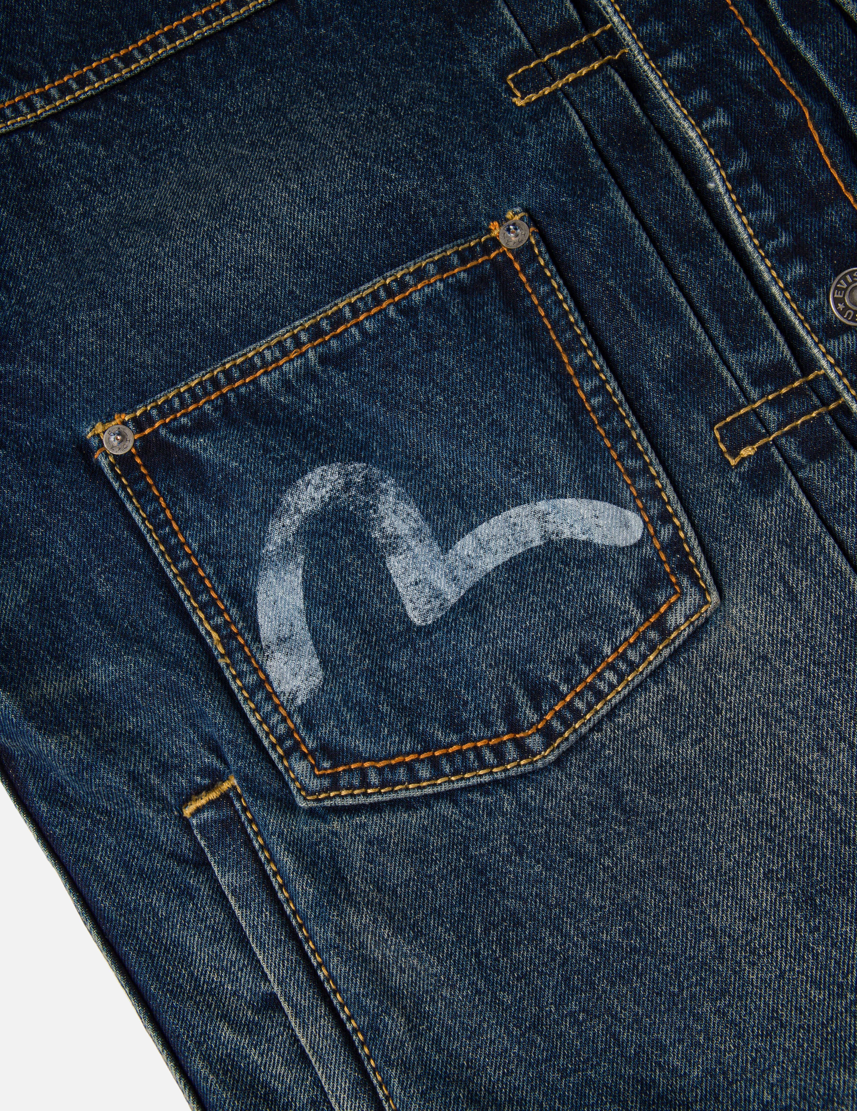 EVISU X GDC 洗水宽版休闲牛仔外套