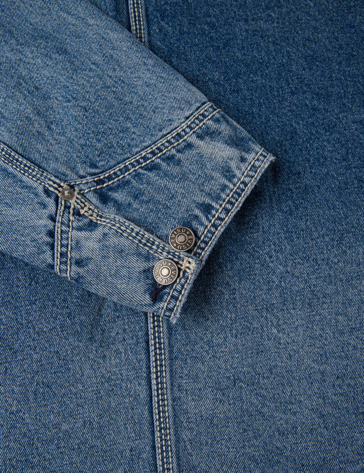 EVISU X GDC 刺绣宽版休闲牛仔工装外套