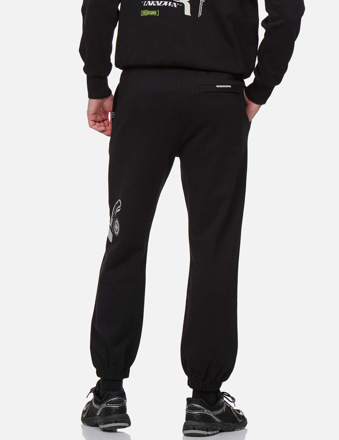 Reflective Seagull Print Sweatpants