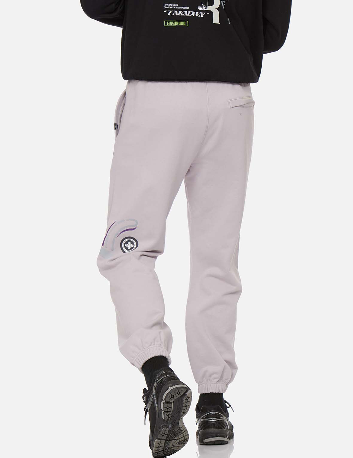 Reflective Seagull Print Sweatpants