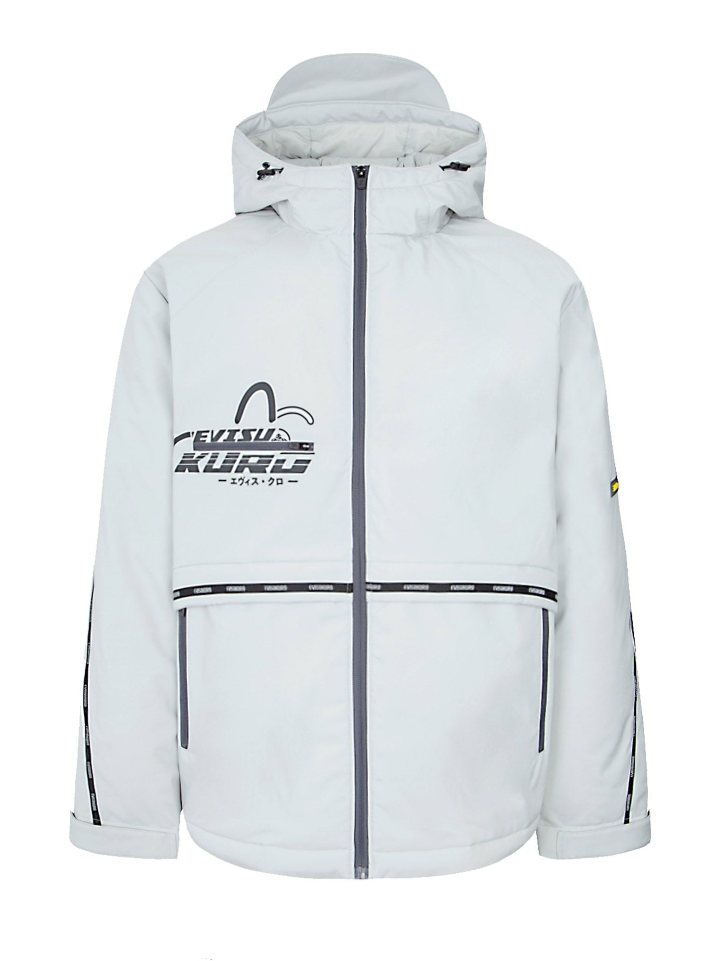 移动式PVC海鸥拼贴羽绒夹克