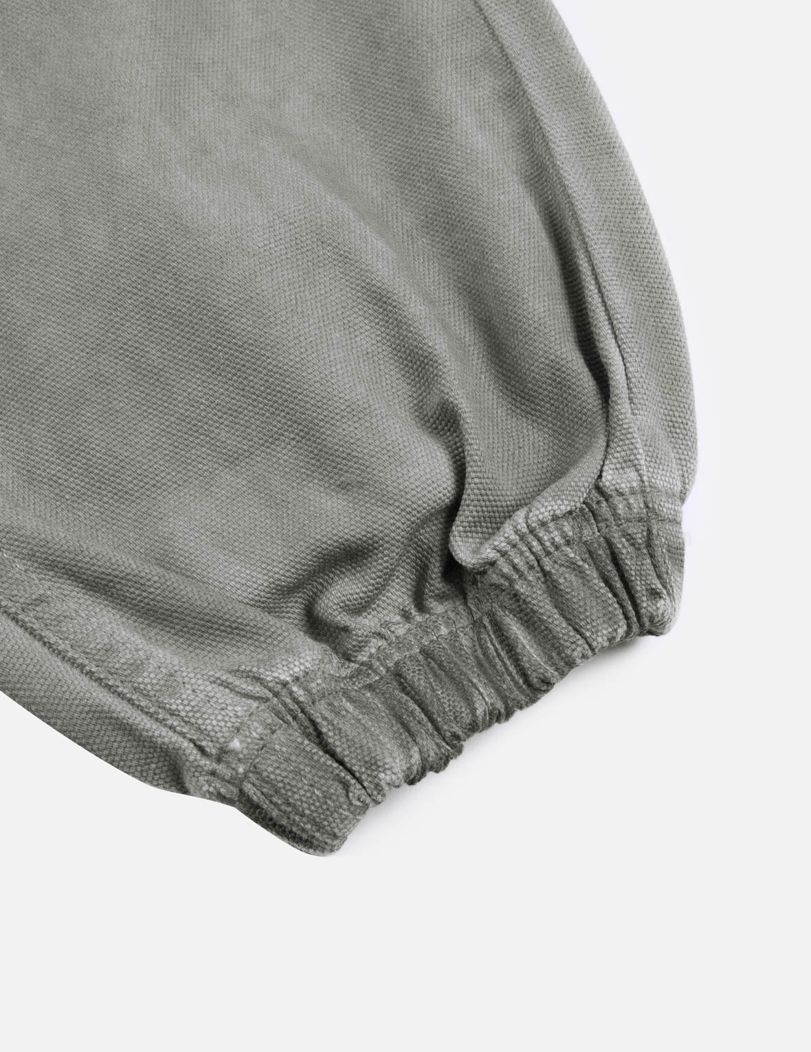 满地图案刺绣口袋水洗束脚裤