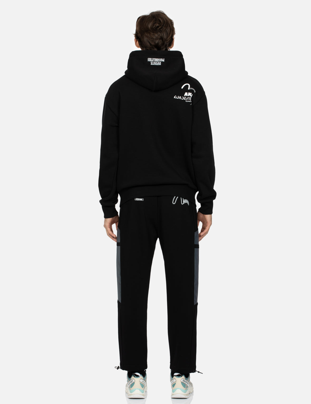 Tape Logo Print Regular Fit Hoodie