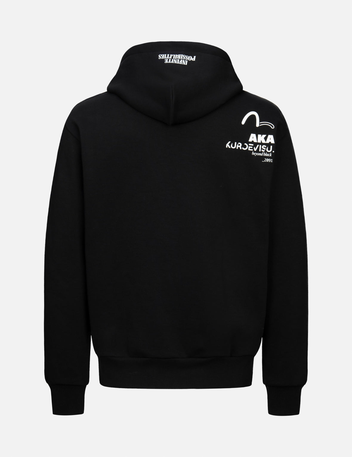 Tape Logo Print Regular Fit Hoodie