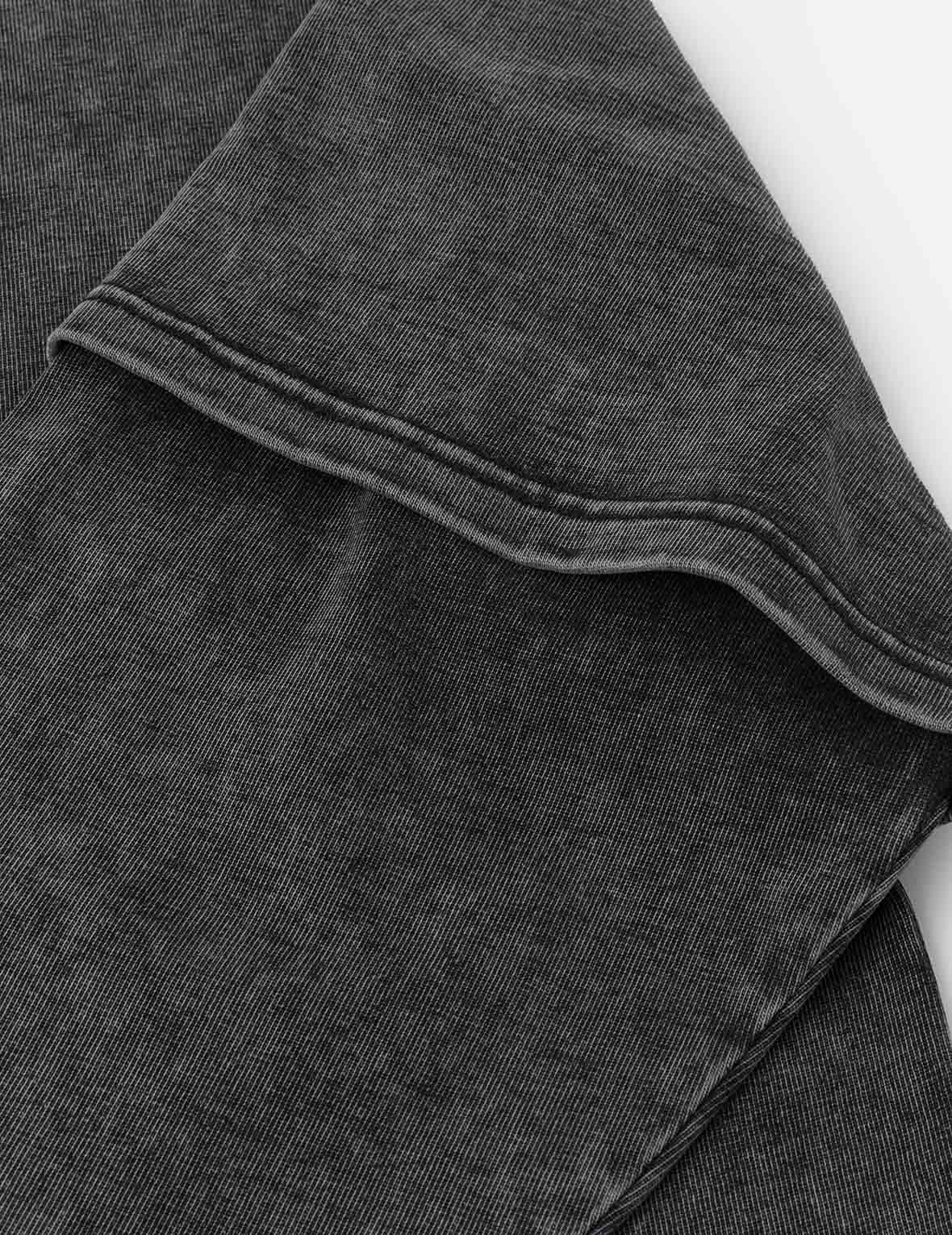 EVISUKURO Label and Seagull Print Oversized 2-in-1 long-sleeve T-shirt