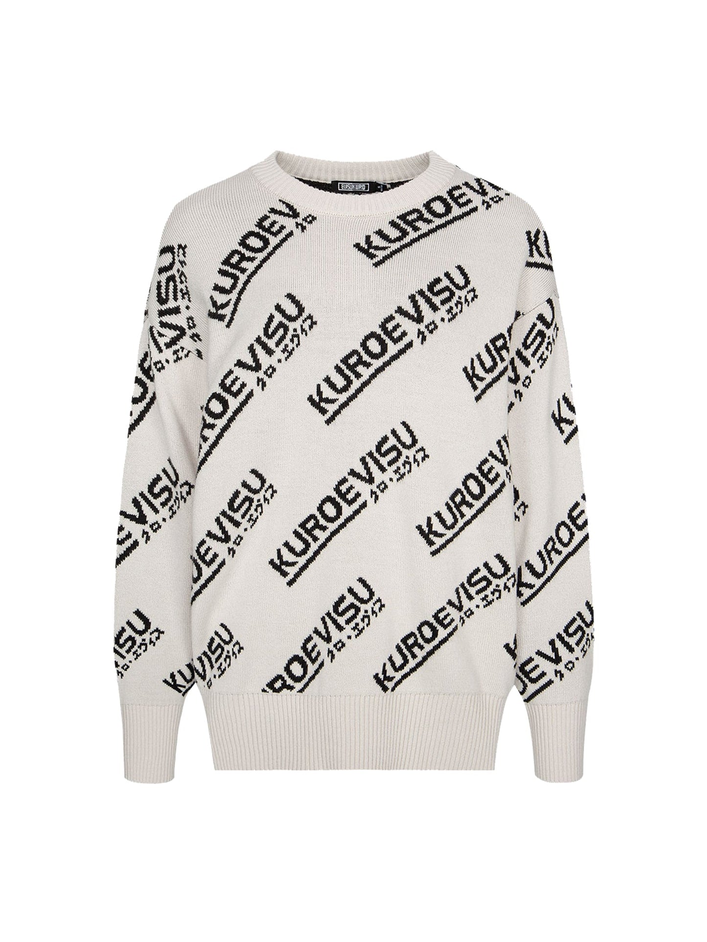 满地Logo提花高领毛衣