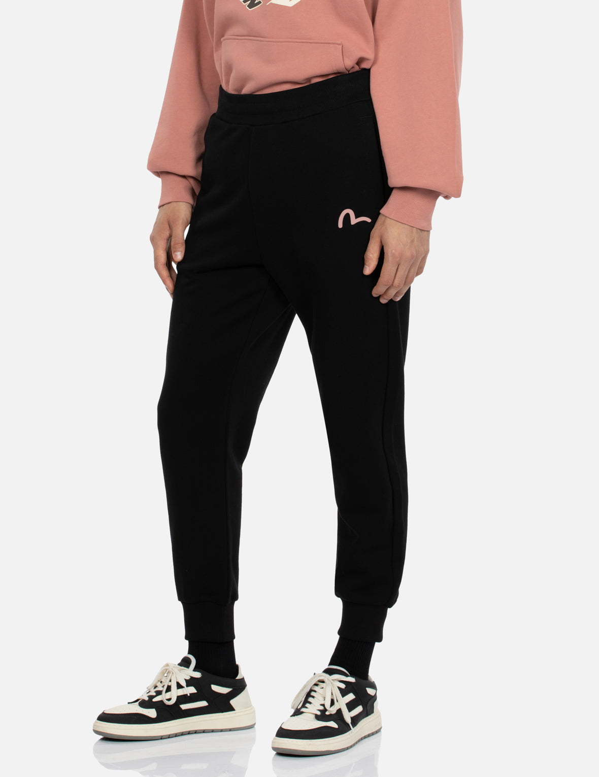 家花印花直筒运动裤