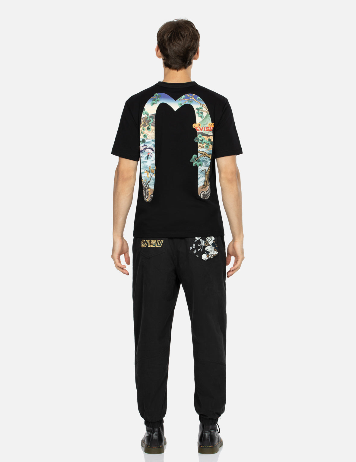 Pine-pattern Daicock Print Regular Fit T-shirt