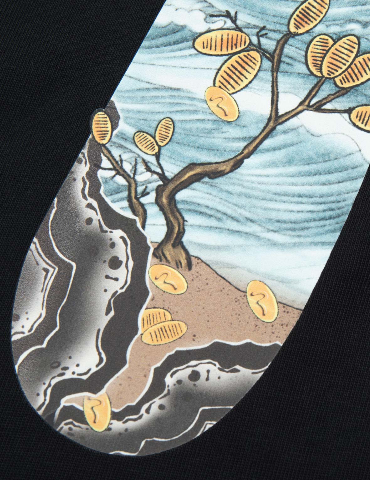 Pine-pattern Daicock Print Regular Fit T-shirt