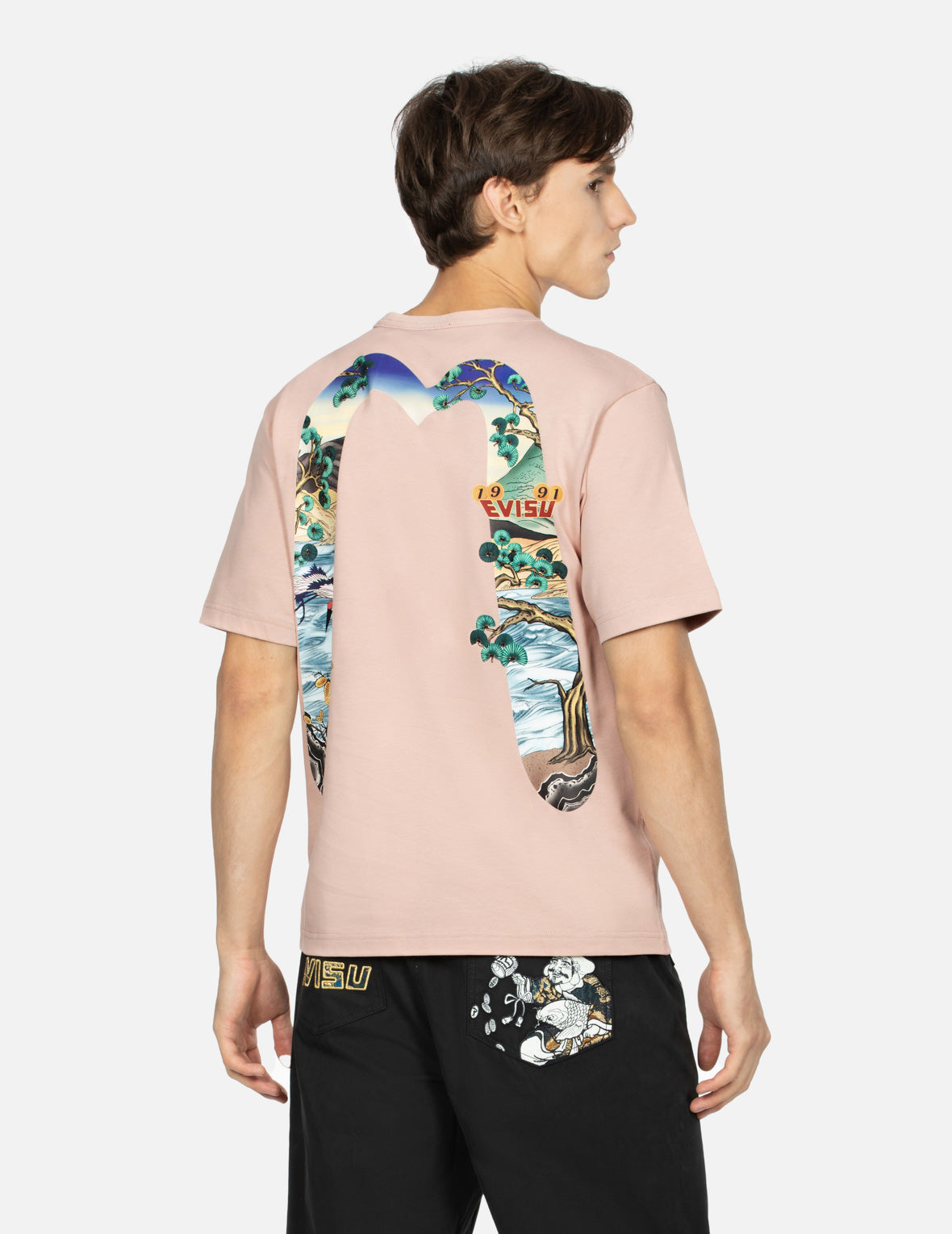 Pine-pattern Daicock Print Regular Fit T-shirt