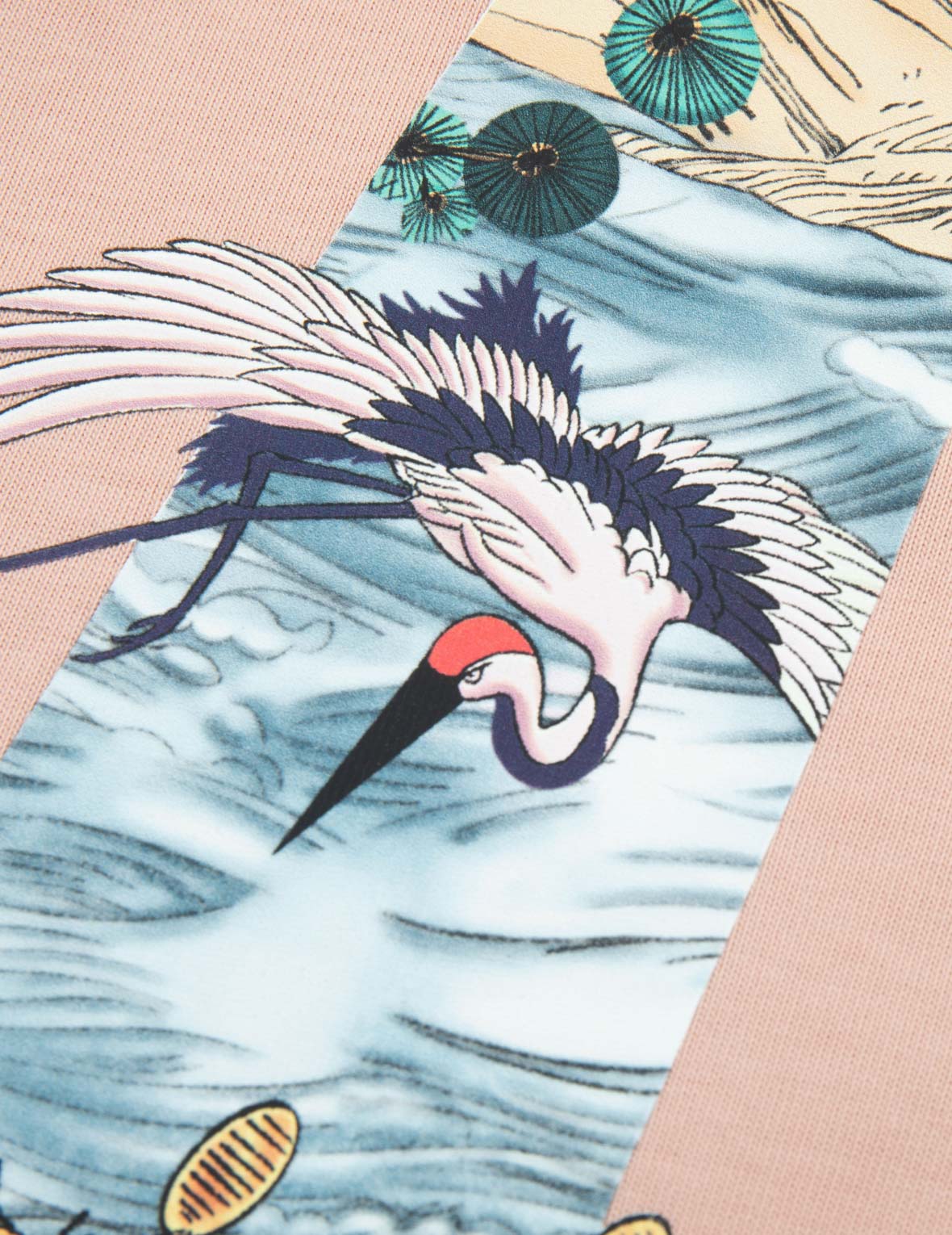 Pine-pattern Daicock Print Regular Fit T-shirt