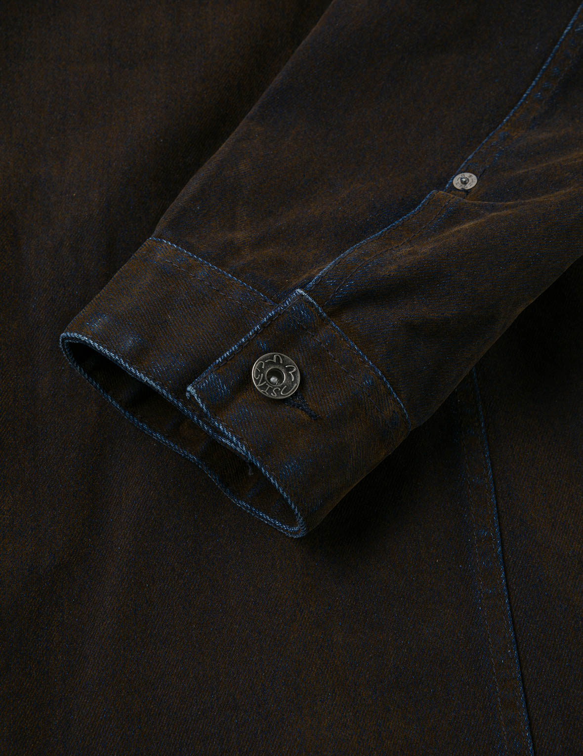 Skull and Logo Embroidery Fashion Fit Heavy Washed Denim Jacket