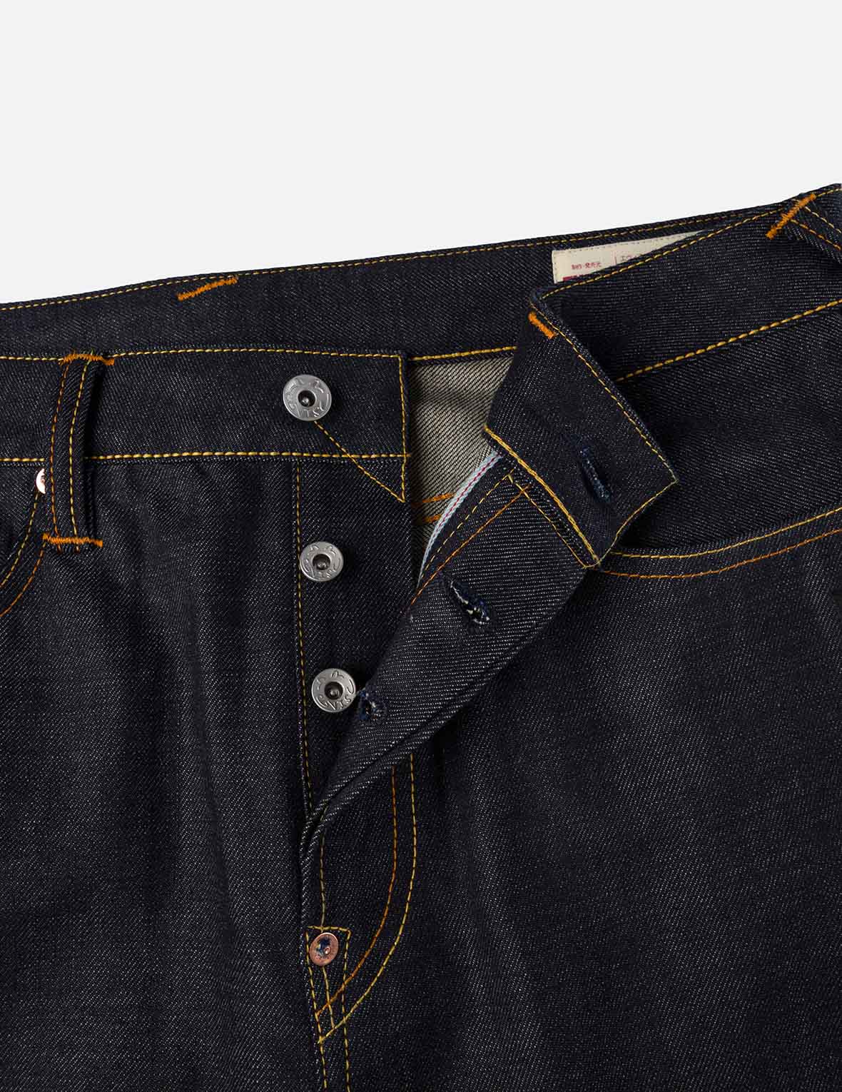 Handbrush Daicock Print with Wave Embroidery Relax Fit Jeans