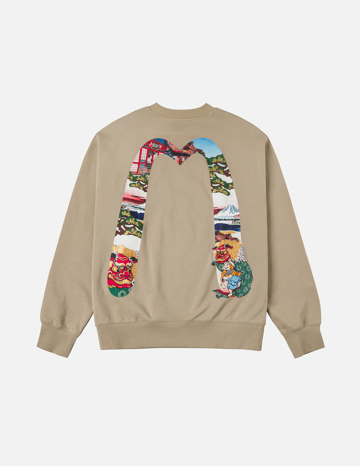 Godhead Lion Dance Daicock Print Loose Fit Sweatshirt