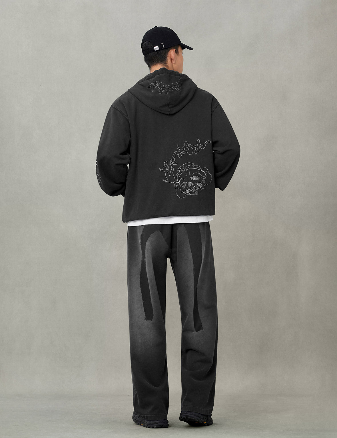 Tattoo Styles Embroidery Oversized Hoodie Jacket