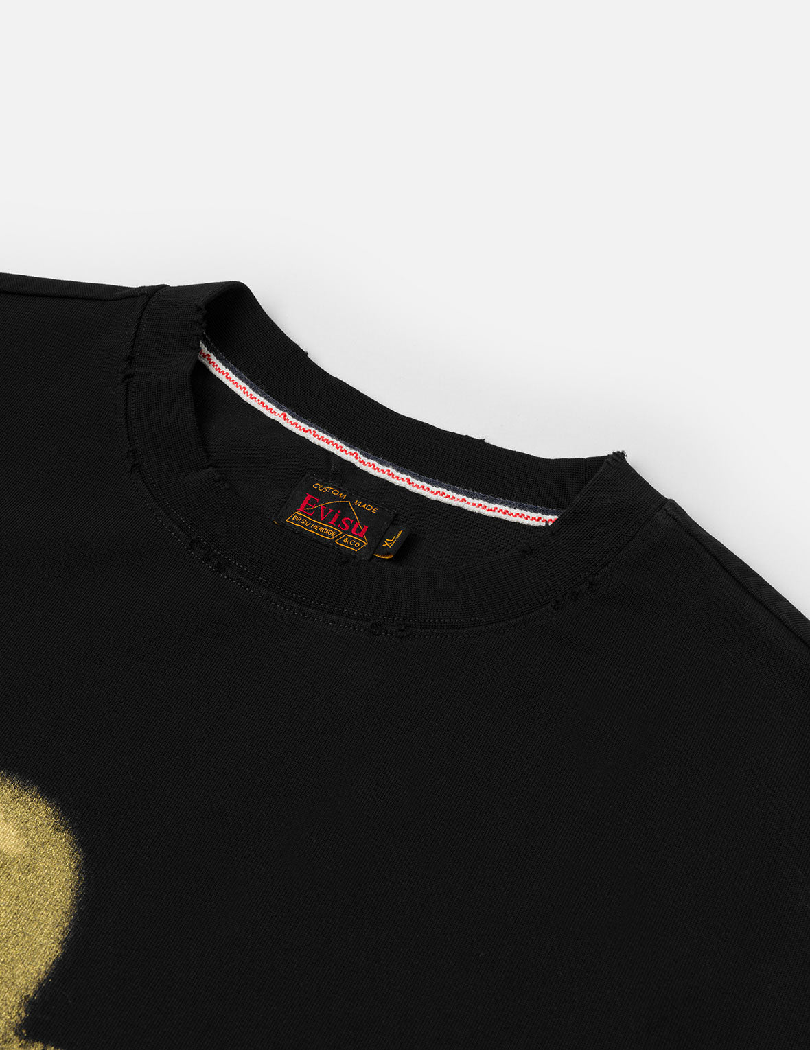 Graffiti-Style Seagull and Logo Print Relax Fit T-Shirt