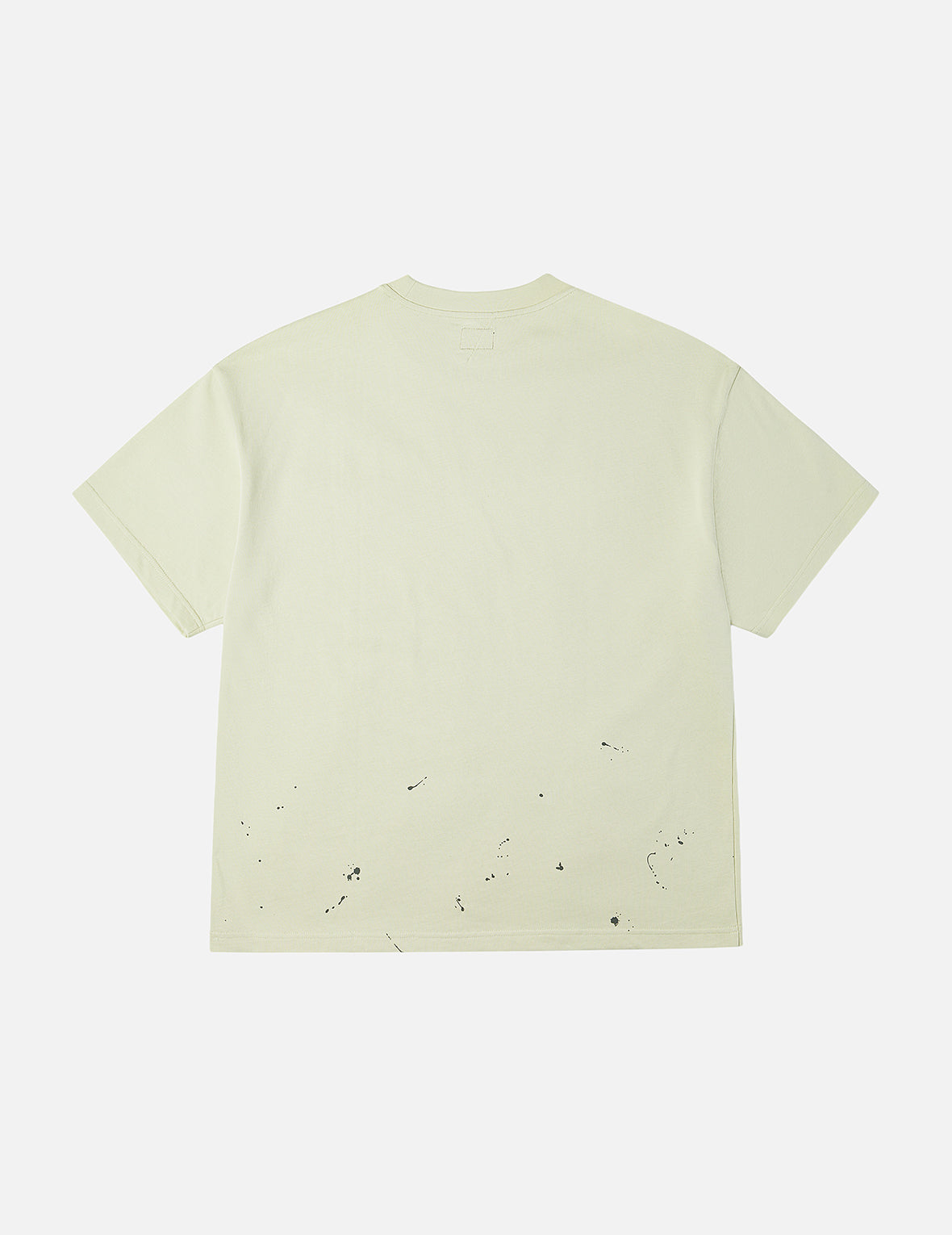 Graffiti-Style Seagull and Logo Print Relax Fit T-Shirt