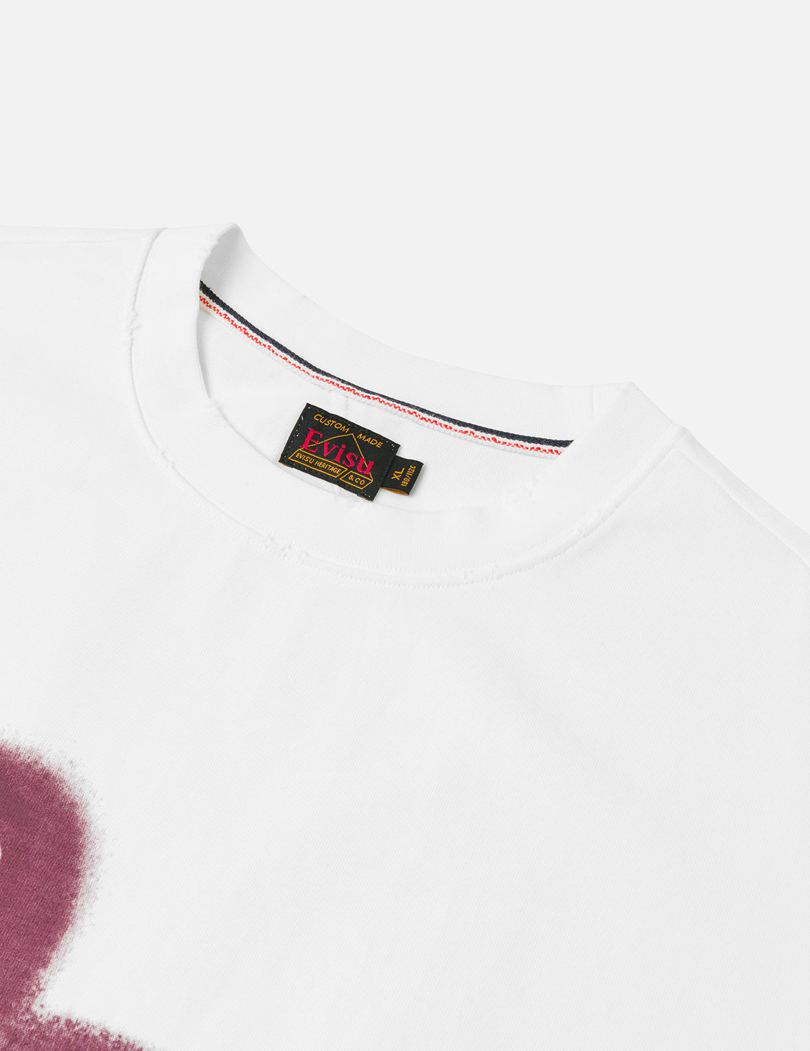 Graffiti-Style Seagull and Logo Print Relax Fit T-Shirt