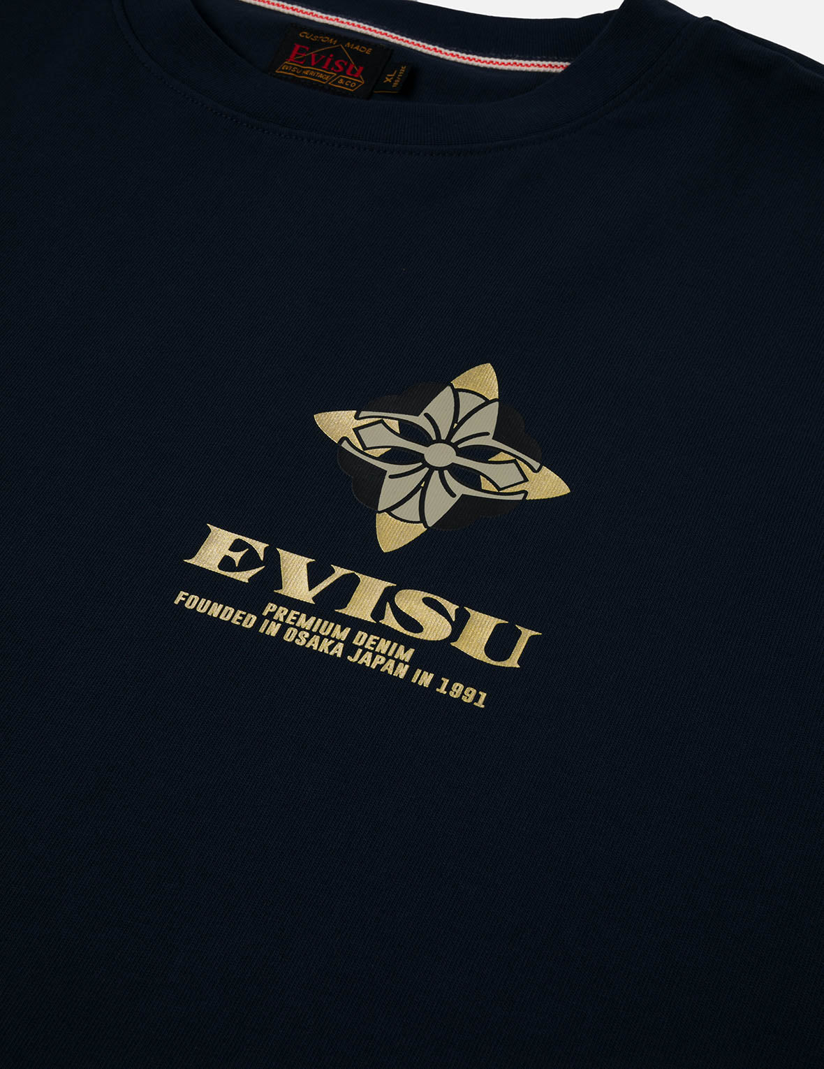 Crane Flying Wings with Daicock Print Loose Fit T-Shirt