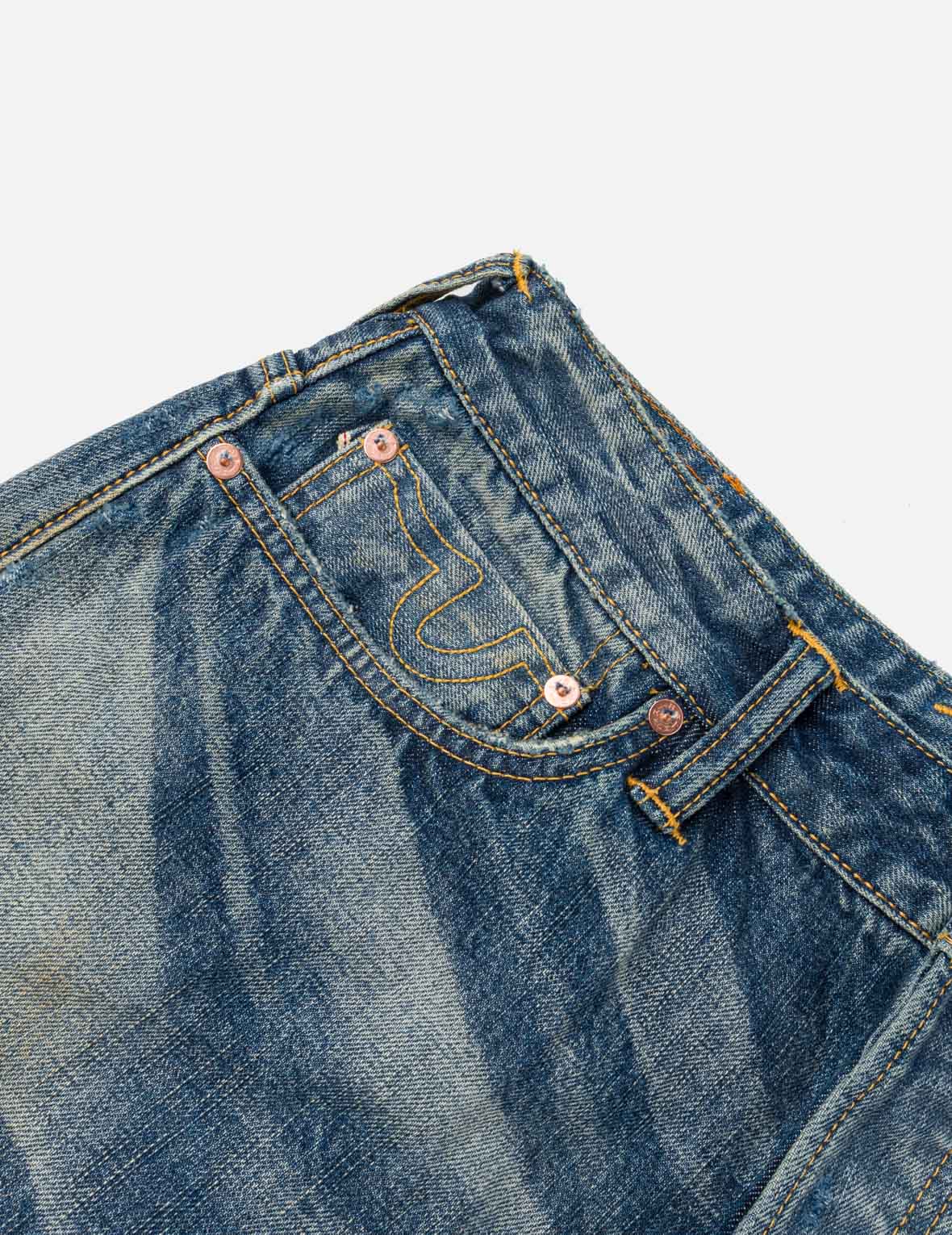 Uneven-Wash Seagull Selvedge Jeans #2038