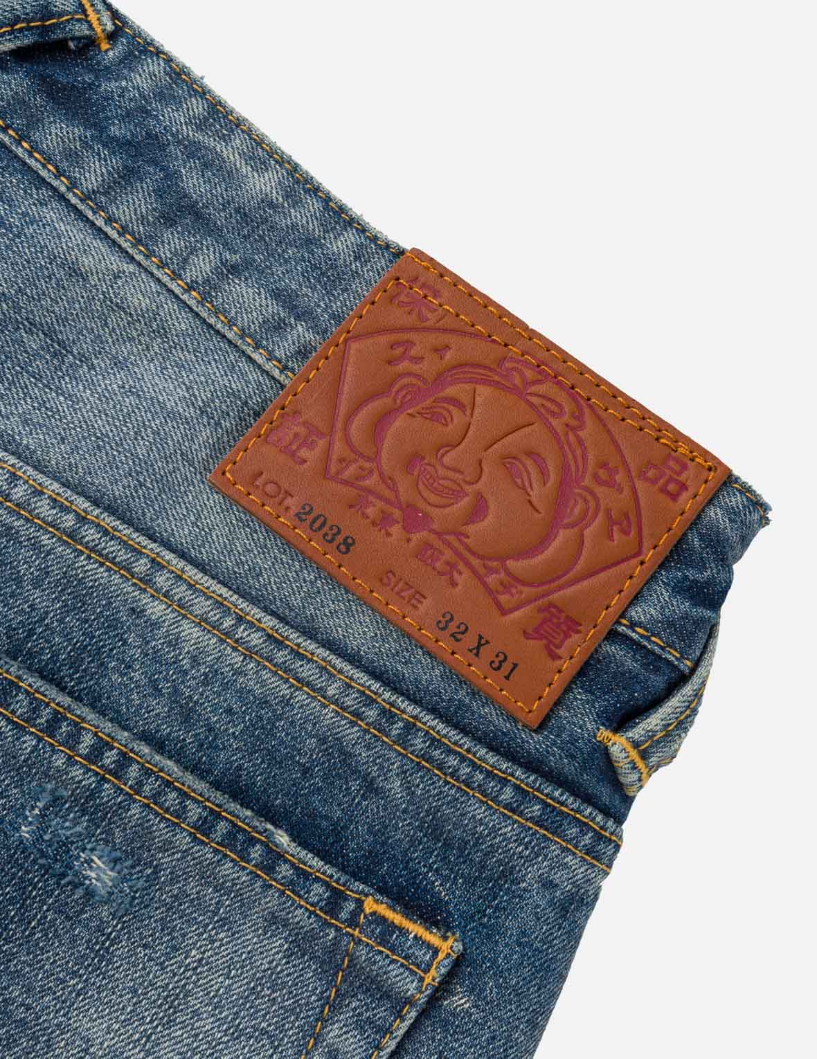 Uneven-Wash Seagull Selvedge Jeans #2038