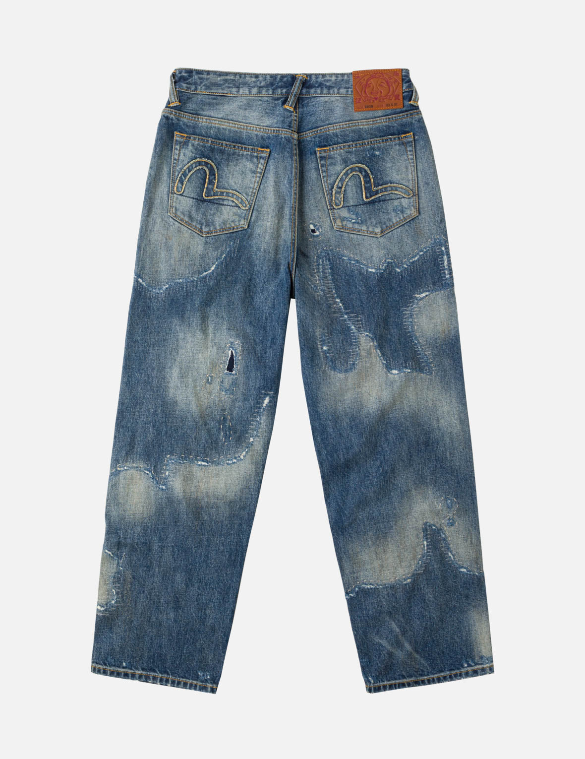 Uneven-Wash Seagull Selvedge Jeans #2038