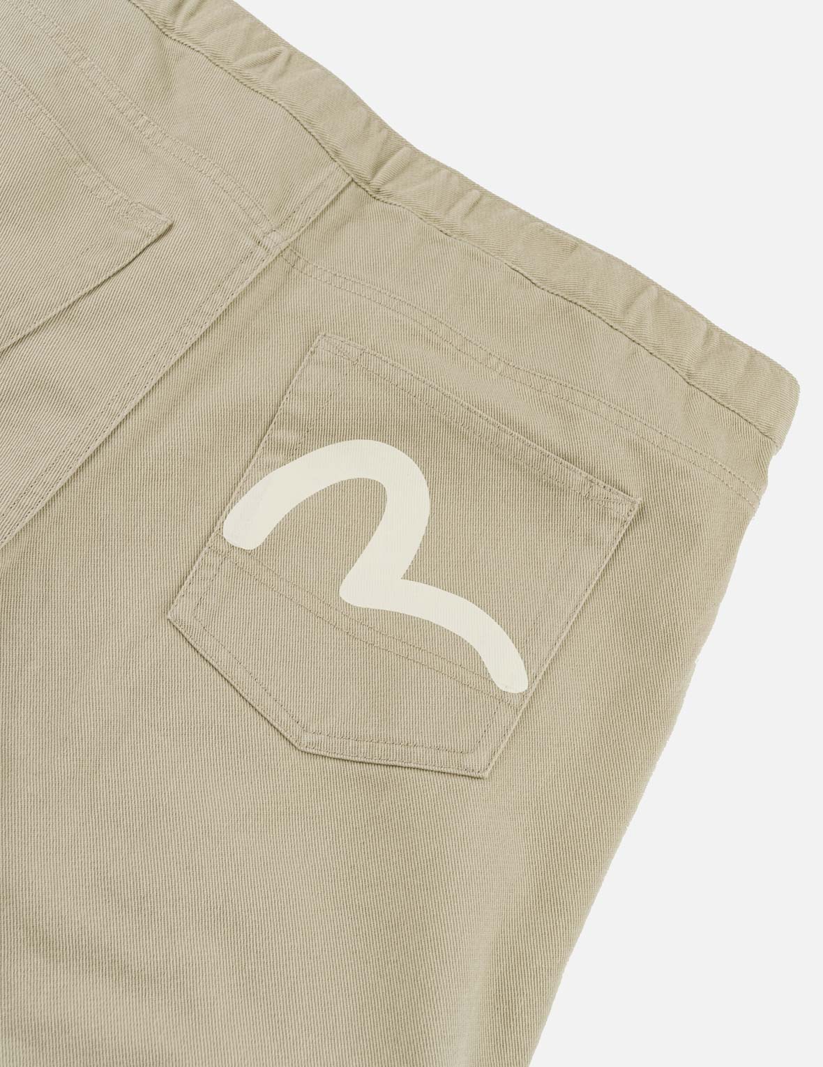 Back Seagull Print Chino Pants