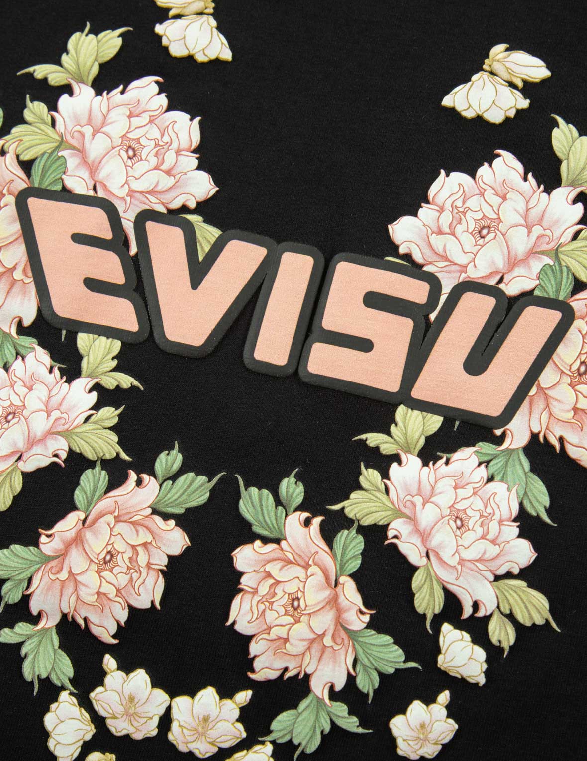 Floral-pattern and Logo Print Slim Fit T-shirt