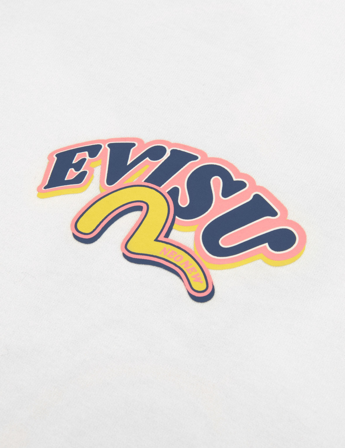 达磨与招财猫图案大M印花超宽版型T恤