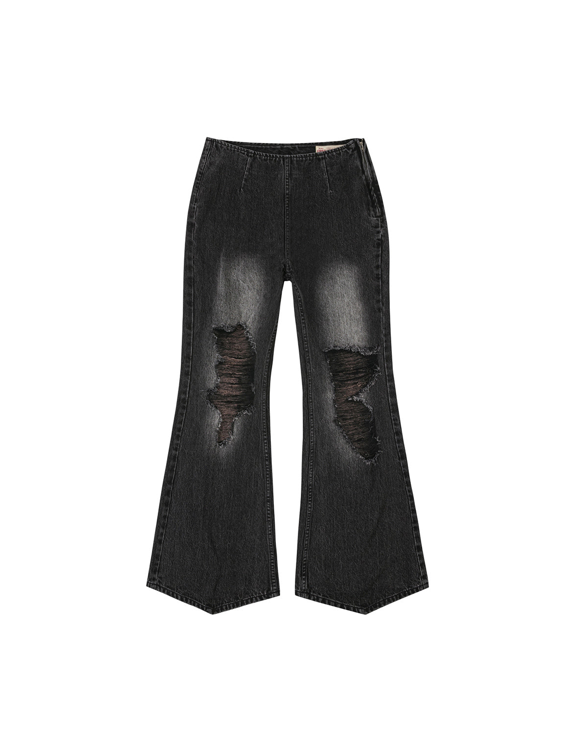 Mottled Seagull and Distressed Fashion Fit Denim Skorts