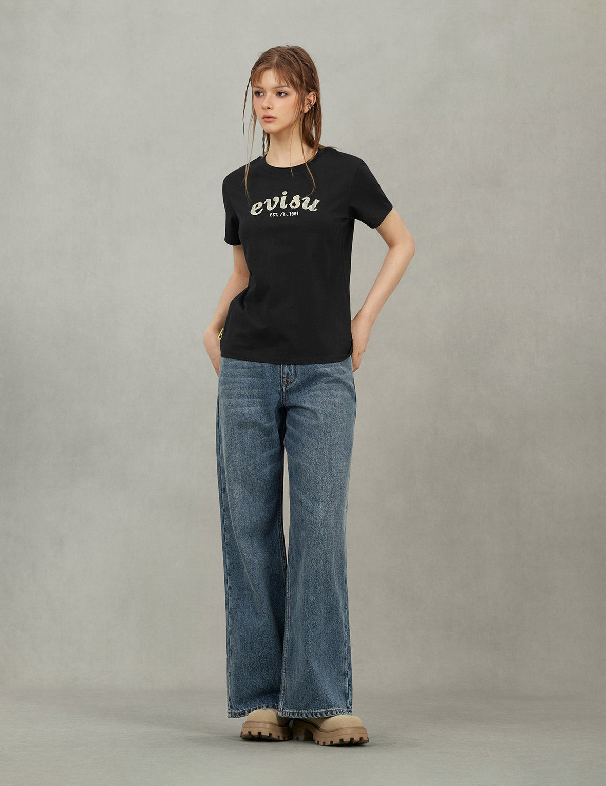 Brocade Logo Appliqué Regular Fit T-Shirt