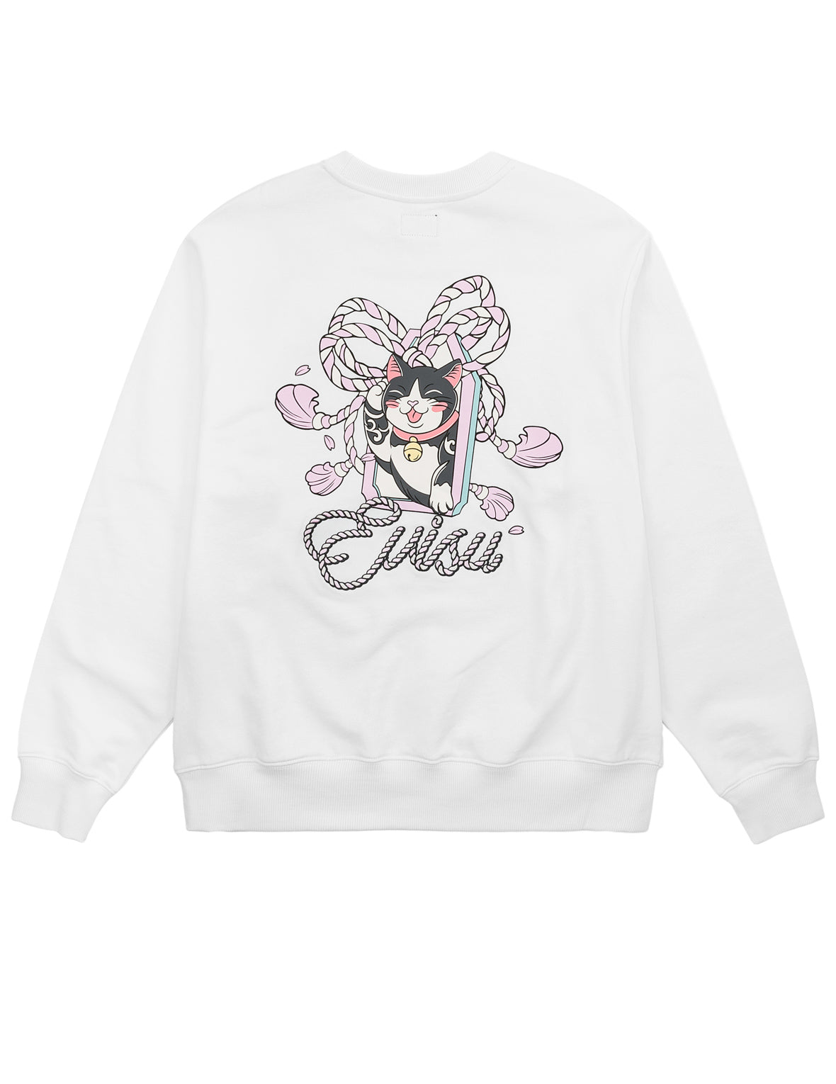 Maneki-neko Embroidered Sweatshirt