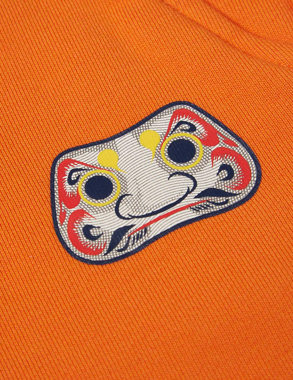 达摩面具印花拼色运动裤