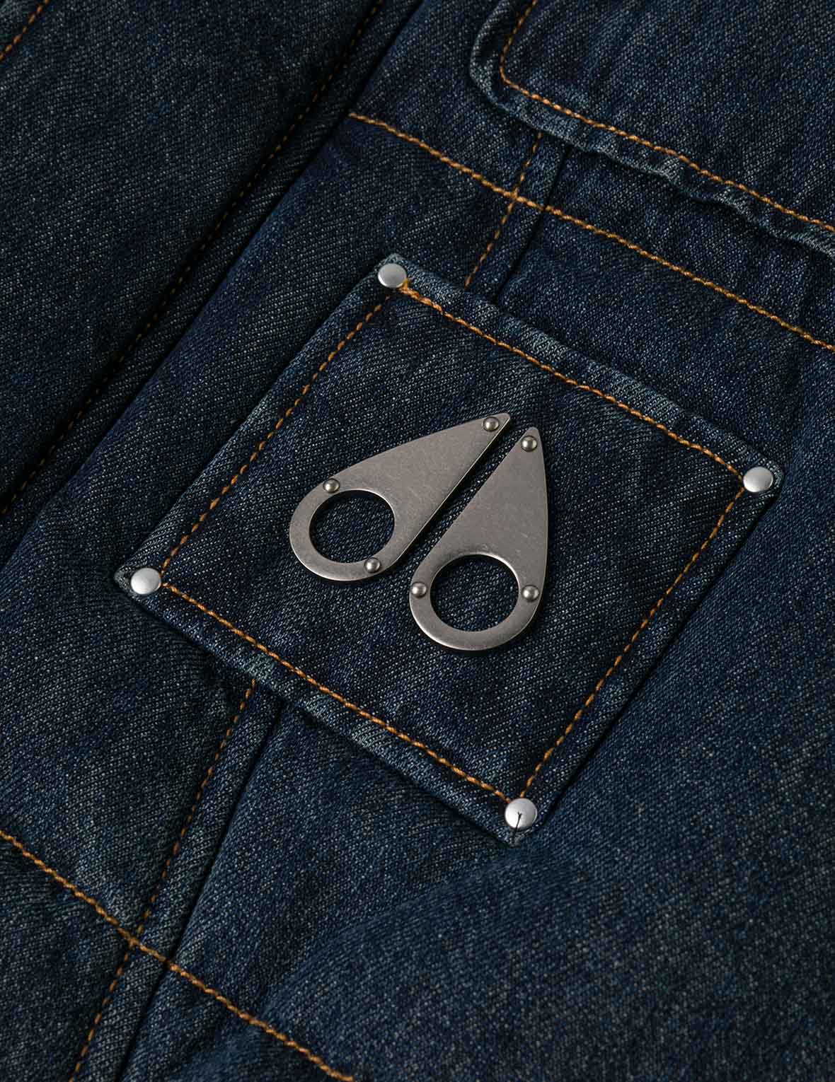 EVISU X MOOSE KNUCKLES 浮世绘牛仔背心羽绒