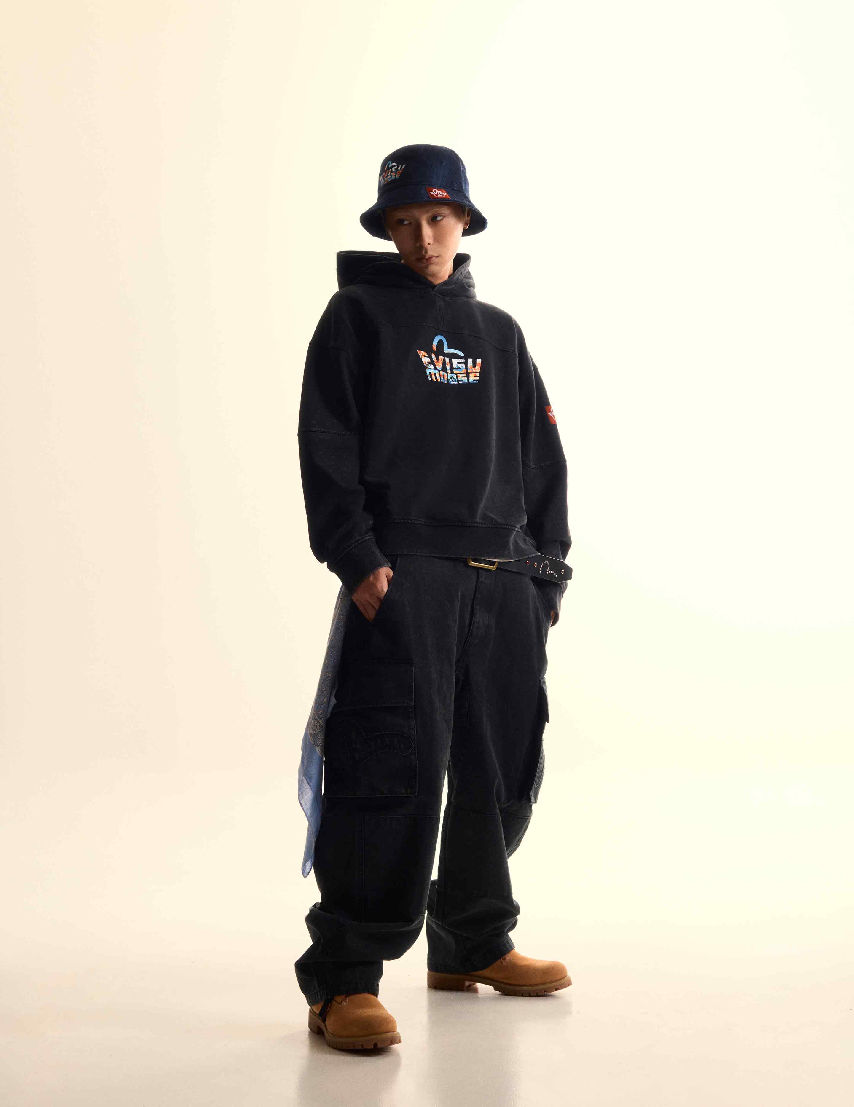 EVISU X MOOSE KNUCKLES 浮世绘连帽卫衣