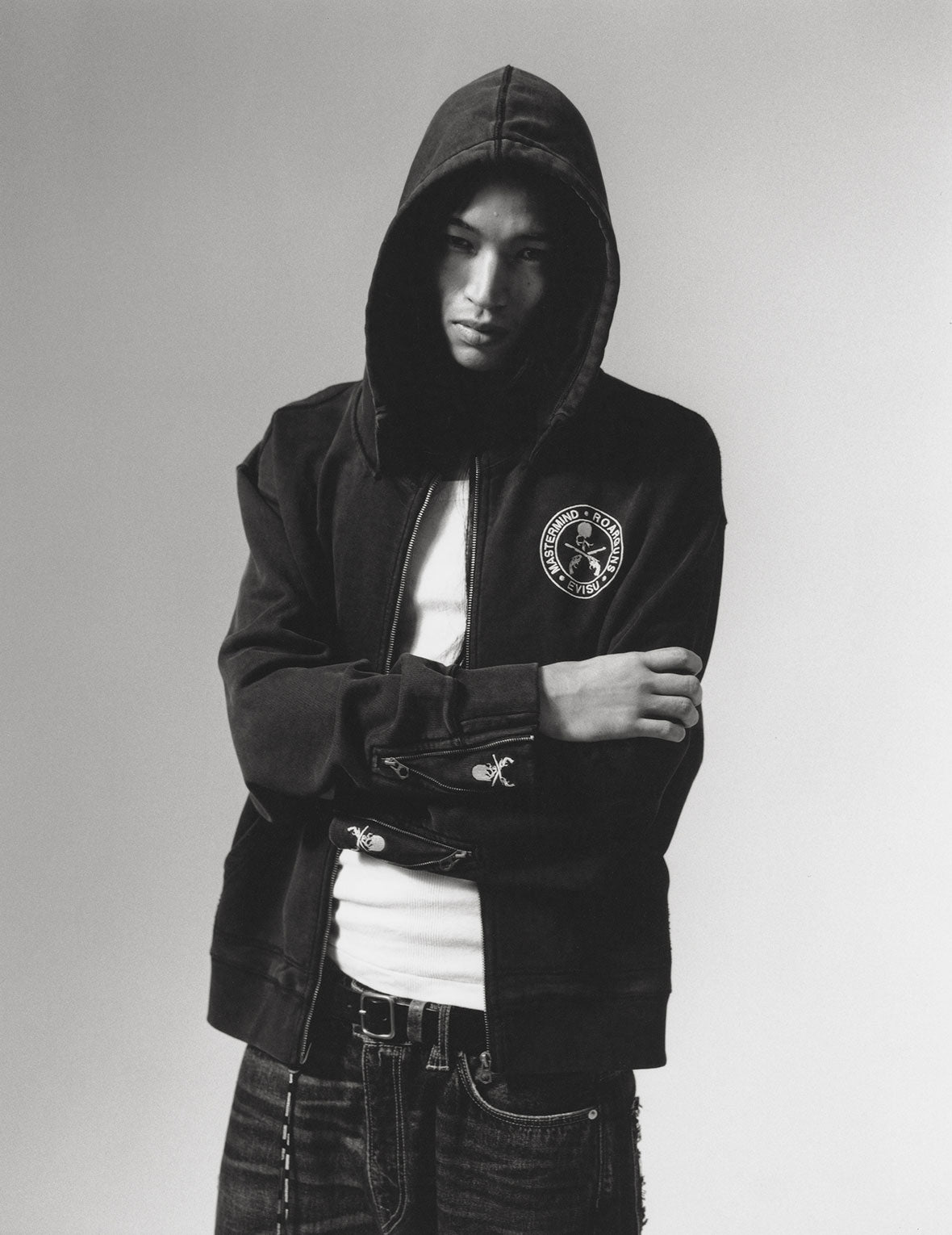 EVISU x mastermind JAPAN x roarguns Skullguns Daicock Afterhood Sweatshirt