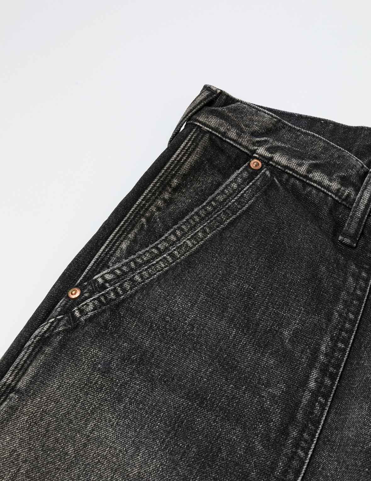 洗水海鸥刺绣常规版型画家牛仔裤