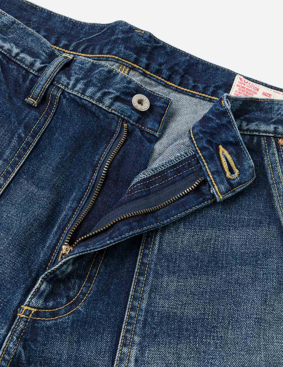 洗水海鸥刺绣常规版型画家牛仔裤