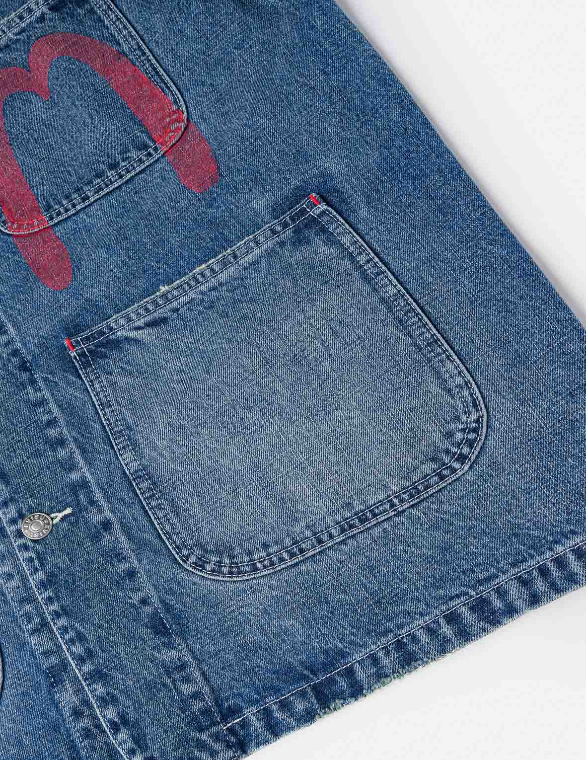Multi Patches Denim Chore Jacket